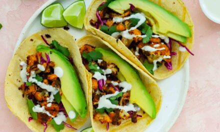 Cauliflower Tacos with Lime and Cream