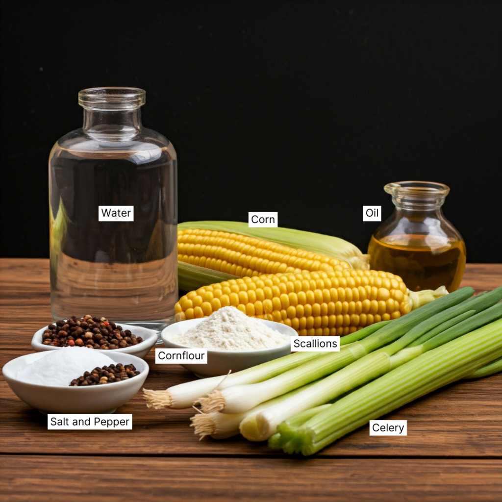 Sweet Corn Soup Ingredients