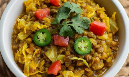 Cabbage Kootu / Spiced Cabbage and Lentil Stew