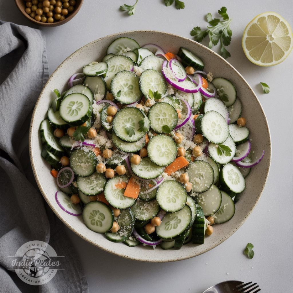 Cucumber Chickpea Salad