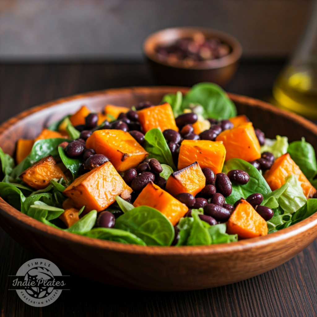 Roasted Pumpkin and Black Bean Salad