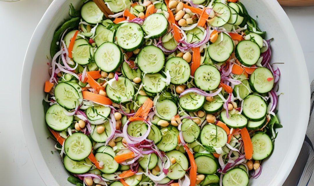 Cucumber Chickpea Salad